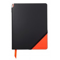 Записная книжка Cross Jot Zone , A4, 160 страниц в линейку, ручка в комплекте. Цвет - черно-ора Записная книжка Cross Jot Zone , A4, 160 страниц в линейку, ручка в комплекте. Цвет - черно-ора