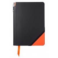 Записная книжка Cross Jot Zone, A5, 160 страниц в линейку, ручка в комплекте. Цвет - черно-оран Записная книжка Cross Jot Zone, A5, 160 страниц в линейку, ручка в комплекте. Цвет - черно-оран