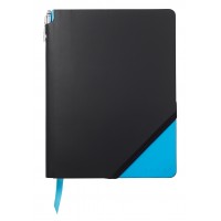 Записная книжка Cross Jot Zone, A4, 160 страниц в линейку, ручка в комплекте. Цвет - черно-св.с Записная книжка Cross Jot Zone, A4, 160 страниц в линейку, ручка в комплекте. Цвет - черно-св.с