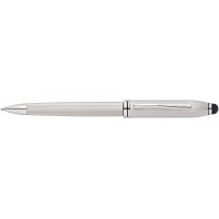 Шариковая ручка Cross Townsend Stylus со стилусом 8мм. Цвет - платиновый.