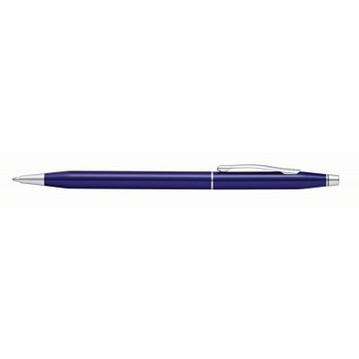 Шариковая ручка Cross Classic Century Translucent Blue Lacquer, цвет ярко-синий