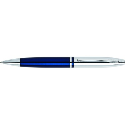 Шариковая ручка Cross Calais. Цвет - синий + серебристый.