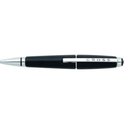 Ручка-роллер Cross Edge без колпачка. Цвет - черный.