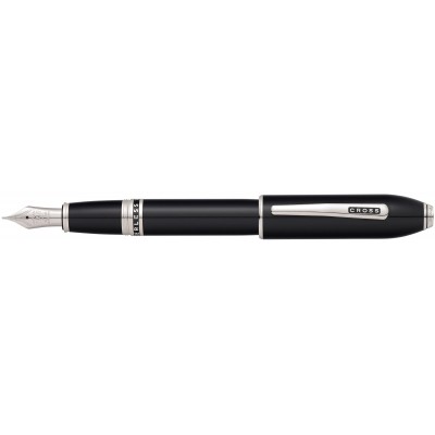 Перьевая ручка Cross Peerless 125. Цвет - черный/платина, перо - золото 18К/родий