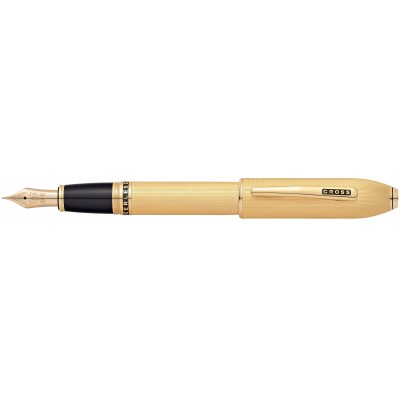 Перьевая ручка Cross Peerless 125. Цвет - золотистый, перо - золото 18К