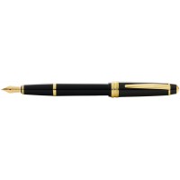 Перьевая ручка Cross Bailey Light Polished Black Resin and Gold Tone, перо F