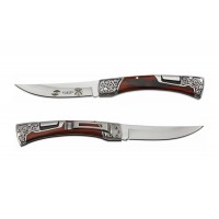 Нож складной Stinger, 114 мм, рукоять:нержавеющая сталь/дерево, (коричневый) с клипом, подар.коробка Нож складной Stinger, 114 мм, рукоять:нержавеющая сталь/дерево, (коричневый) с клипом, подар.коробка