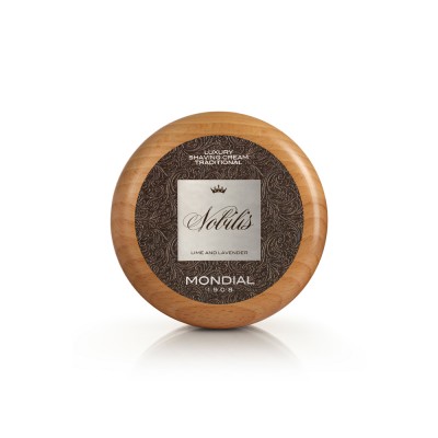 Крем для бритья в деревянной чаше MONDIAL NOBILIS LUXURY SHAVING CREAM TRADITIONAL, 140 мл