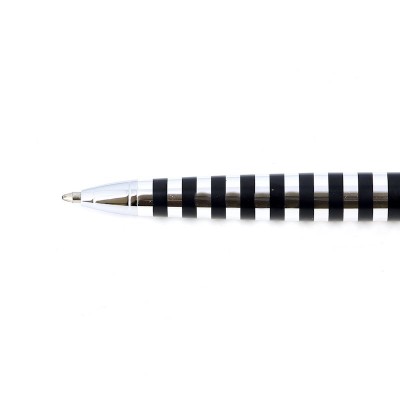 Шариковая ручка FranklinCovey Nantucket. Цвет - черный в полосу.