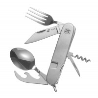 Нож перочинный Stinger, 109 мм, 8 функций, материал рукояти: нержавеющая сталь (серебристый) Нож перочинный Stinger, 109 мм, 8 функций, материал рукояти: нержавеющая сталь (серебристый)