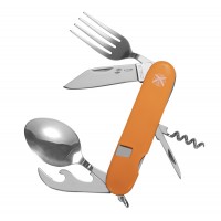 Нож перочинный Stinger, 109 мм, 8 функций, материал рукояти: АБС-пластик (оранжевый), в блистере