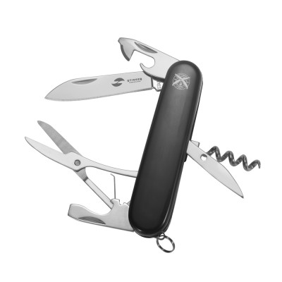 Нож перочинный Stinger, 90 мм, 11 функций, материал рукояти: АБС-пластик (чёрный), в блистере Нож перочинный Stinger, 90 мм, 11 функций, материал рукояти: АБС-пластик (чёрный), в блистере