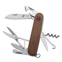 Нож перочинный Stinger, 90 мм, 13 функций, материал рукояти: древесина сапеле, в блистере Нож перочинный Stinger, 90 мм, 13 функций, материал рукояти: древесина сапеле, в блистере