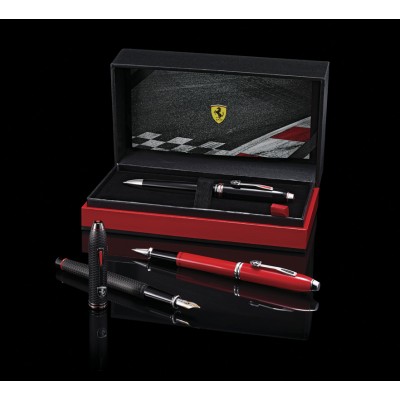 Шариковая ручка Cross Townsend Ferrari Glossy Rosso Corsa Red Lacquer / Rhodium