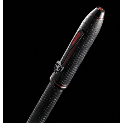 Шариковая ручка Cross Townsend Ferrari Brushed Black Etched Honeycomb Pattern / Black PVD