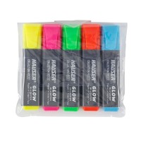 Набор: Текстовыделитель Hauser Glow - 5шт Набор: Текстовыделитель Hauser Glow - 5шт