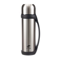 Термос Stinger, 2,2 л, широкий с ручкой, нержавеющая сталь, серебристый, 13,9 х 12,2 х 37,8 см Термос Stinger, 2,2 л, широкий с ручкой, нержавеющая сталь, серебристый, 13,9 х 12,2 х 37,8 см