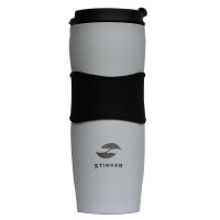 Термокружка Stinger, 0,4 л, сталь/пластик/силикон, белая, 7,2х19,4 см Термокружка Stinger, 0,4 л, сталь/пластик/силикон, белая, 7,2х19,4 см