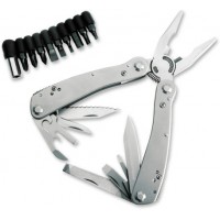 Мультитул Stinger, сталь (серебристый), 9 инструментов, нейлоновый чехол, 12 насадок, коробка картон Мультитул Stinger, сталь (серебристый), 9 инструментов, нейлоновый чехол, 12 насадок, коробка картон