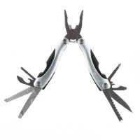 Мультитул Stinger, сталь/алюминий/пластик (серебристый), 15 инструментов, нейлоновый чехол, коробка Мультитул Stinger, сталь/алюминий/пластик (серебристый), 15 инструментов, нейлоновый чехол, коробка