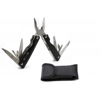 Мультитул Stinger, сталь/алюминий, (черный), 9 инструментов, нейлоновый чехол, короб.картон Мультитул Stinger, сталь/алюминий, (черный), 9 инструментов, нейлоновый чехол, короб.картон