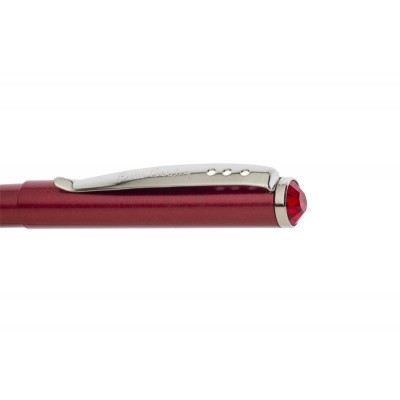 Ручка шариковая Pierre Cardin ACTUEL. Цвет - красный металлик. Упаковка Р-1