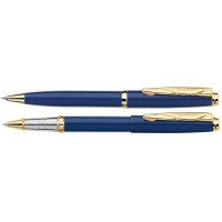 Набор Pierre Cardin PEN&PEN: ручка шариковая + роллер. Цвет - синий. Упаковка Е. Набор Pierre Cardin PEN&PEN: ручка шариковая + роллер. Цвет - синий. Упаковка Е.