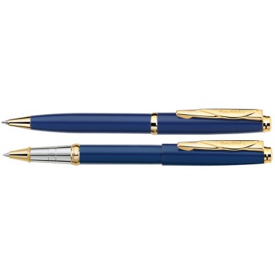 Набор Pierre Cardin PEN&PEN: ручка шариковая + роллер. Цвет - синий. Упаковка Е.