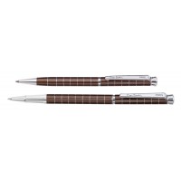 Набор Pierre Cardin PEN&PEN: ручка шариковая + роллер. Цвет - коричневый. Упаковка Е.