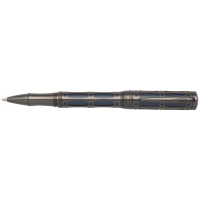 Ручка -роллер Pierre Cardin THE ONE. Цвет - черненая сталь и т.синий. Упаковка L