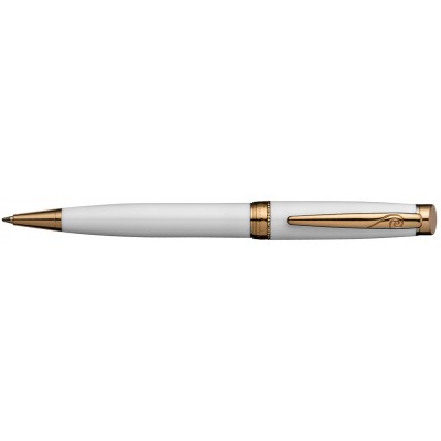 Ручка шариковая Pierre Cardin LUXOR. Цвет - белый. Упаковка В.
