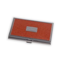 Визитница Pierre Cardin. Корпус - металл, иск.кожа. Размер 9,3 х 6,0 х 0,8 см. Цвет - оранжевый. Визитница Pierre Cardin. Корпус - металл, иск.кожа. Размер 9,3 х 6,0 х 0,8 см. Цвет - оранжевый.