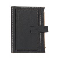 Записная книжка Pierre Cardin в обложке, черная, 21,5 х 15,5, 3,5 см