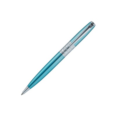 Ручка шариковая Pierre Cardin BARON. Цвет - бирюзовый металлик. Упаковка В.