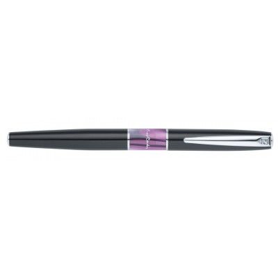 Ручка перьевая Pierre Cardin LIBRA, цвет - черный и фиолетовый. Упаковка В.