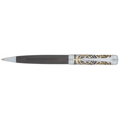 Ручка шариковая Pierre Cardin L'ESPRIT, цвет - пушечная сталь/золотистый. Упаковка L.