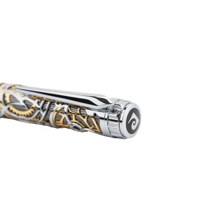 Ручка шариковая Pierre Cardin L'ESPRIT, цвет - пушечная сталь/золотистый. Упаковка L.