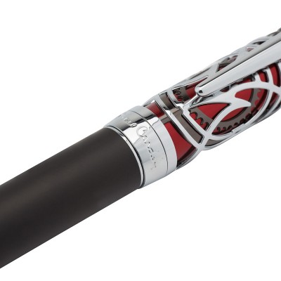 Ручка шариковая Pierre Cardin L'ESPRIT, цвет - матовый черный/красный. Упаковка L.