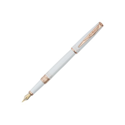 Ручка перьевая Pierre Cardin SECRET Business, цвет - белый с орнаментом. Упаковка B