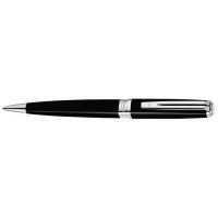 Шариковая ручка Waterman Exception Slim Black ST. Детали дизайна: посеребрение.