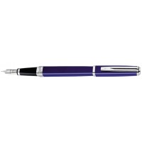 Перьевая ручка Waterman Exception Slim Blue Lacquer ST. Перо - золото 18К Перьевая ручка Waterman Exception Slim Blue Lacquer ST. Перо - золото 18К