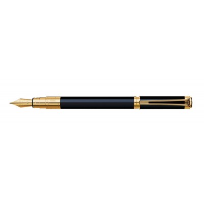 Перьевая ручка Waterman Perspeсtive Black GT.Перо: нержавеющая сталь c позолотой 23К.