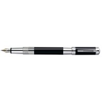 Перьевая ручка Waterman Elegance Black ST. Перо из чистого золота 18К. Детали дизайна: посеребрение