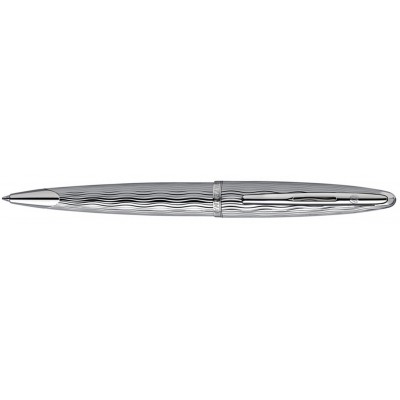 Шариковая ручка Waterman Carene Essential Silver ST. Детали дизайна: палладиевое покрытие.