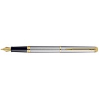 Перьевая ручка Waterman Hemisphere Essential Stainless Steel CT. Перо - позолота 23К