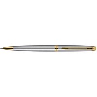 Шариковая ручка Waterman Hemisphere Essential Stainless Steel GT. Детали дизайна - позолота 23К Шариковая ручка Waterman Hemisphere Essential Stainless Steel GT. Детали дизайна - позолота 23К