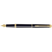 Перьевая ручка Waterman Hemisphere Essential Black GT. Перо - позолота 23К Перьевая ручка Waterman Hemisphere Essential Black GT. Перо - позолота 23К