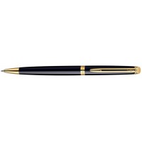 Шариковая ручка Waterman Hemisphere Essential Mars black GT. Корпус и колпачок - лаковые