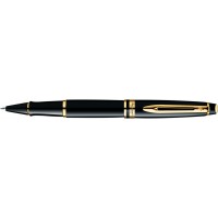 Роллерная ручка Waterman Expert Black GT. Корпус - лак, детали дизайна: позолота Роллерная ручка Waterman Expert Black GT. Корпус - лак, детали дизайна: позолота