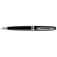 Шариковая ручка Waterman Expert Black CT. Корпус - лак, детали дизайна: палладиевое покрытие